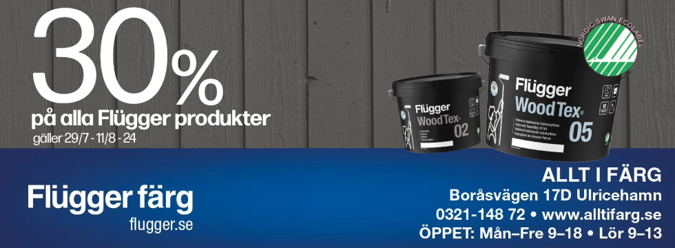 30% på alla flügger produkter!
