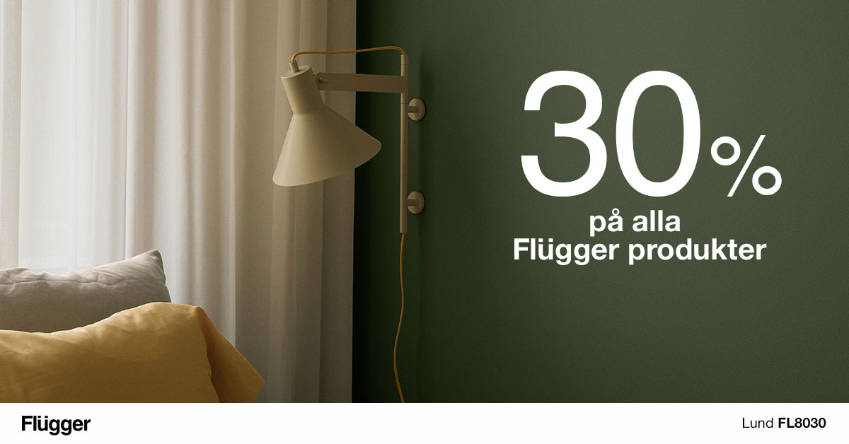 30% på allt flügger!