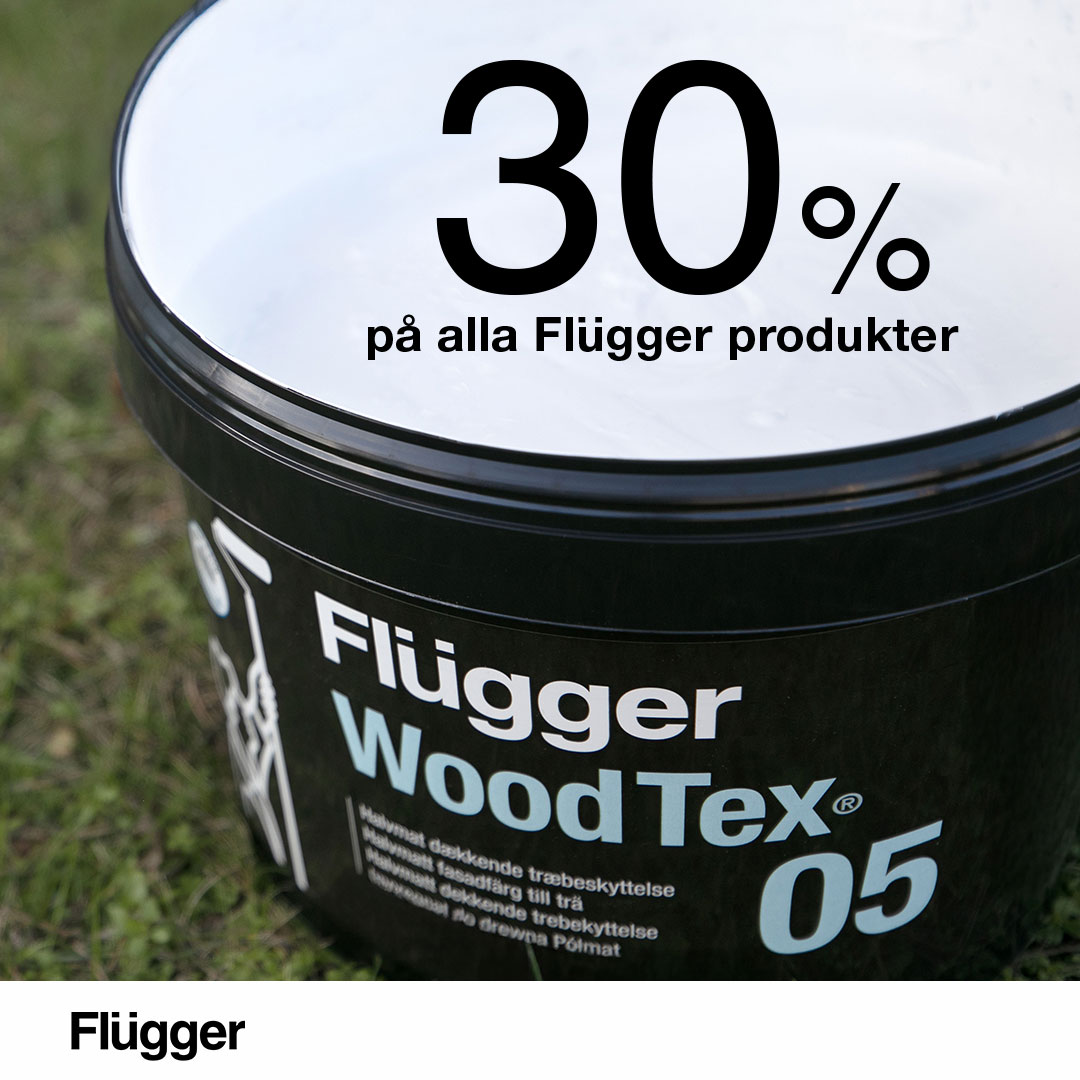 30% på alla flüggervaror t.o.m 10/5-25
